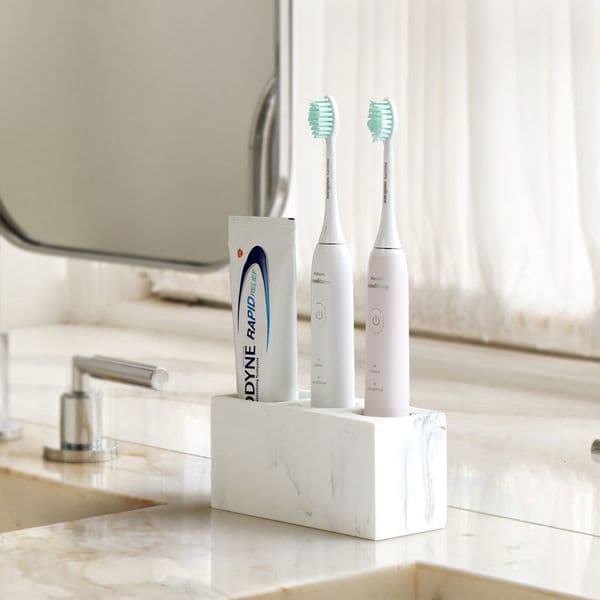 Toothbrush Holders Electric Black Bathroom Organizer Tooth Brush Tool Toothpaste Storage Rack White dgghr 230308