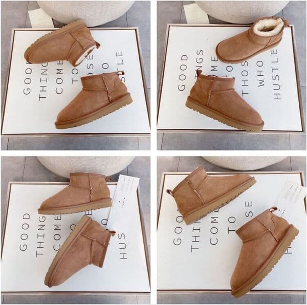 Platform Ladies Snow Real Sheepskin Wool Low-cut Warm Fur Shoes Man And Women Winter Short Boots Super Mini Mens Womens Low Boots123321