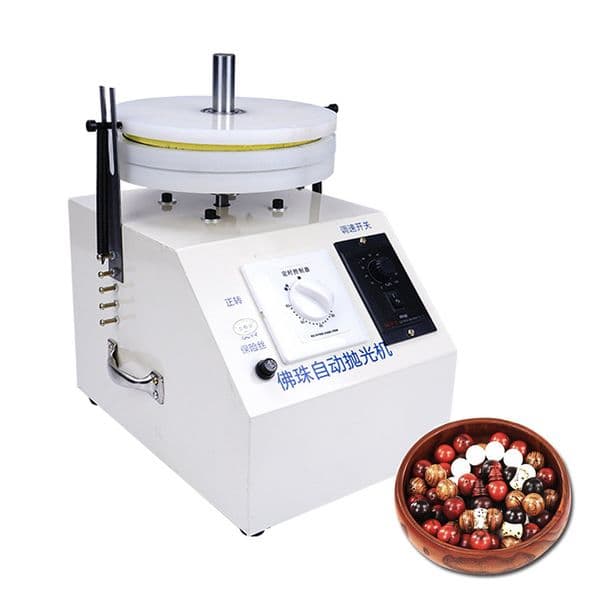 Automatic Buddha Bead Polishing Machine 180W Desktop Round Wooden Bead Polisher Electric Wood Beads Grinding Mill Machine 220V