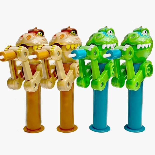 Cat Toys 4 Pcs Big Mouth Dinosaur Catnip Ball Robot Lollipop Holder Novelty Relax Toy Cute Creative Gifts cat toy catnip 230309