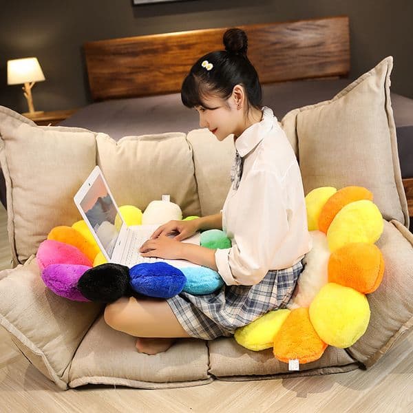 CushionDecorative wer Plush Soft Plant Suower Throw Decorative s Stuffed Dolls Kawaii Chair Sofa Cushion Living Bedroom Gifts W251014