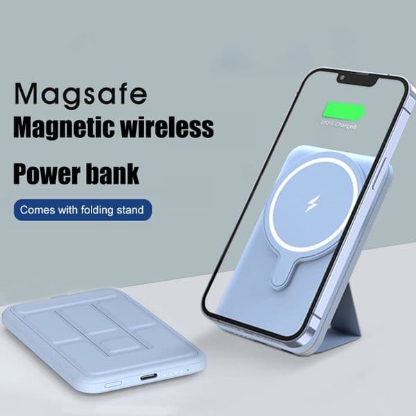 Portable Magnetic 5000mAh Power Banks Wireless Charging Stand For iPhone12 13 Pro Max Magsafing 15w Fast Charges External Battery