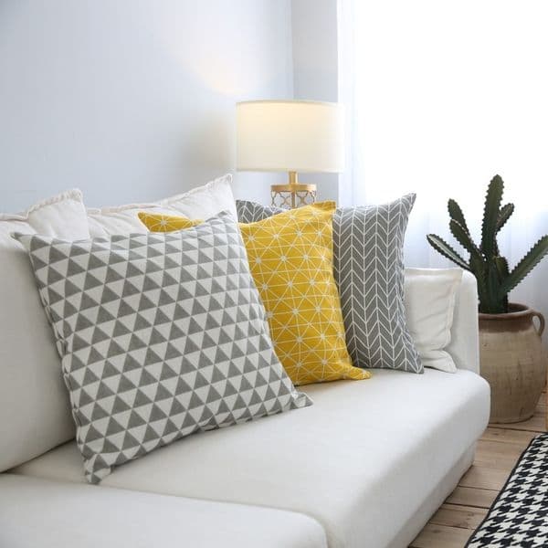 Cushion/Decorative Pillow Geometric art simple sofa pillow cushion cover lattice pillow cover model room pillow without core pillow covers decor 230311
