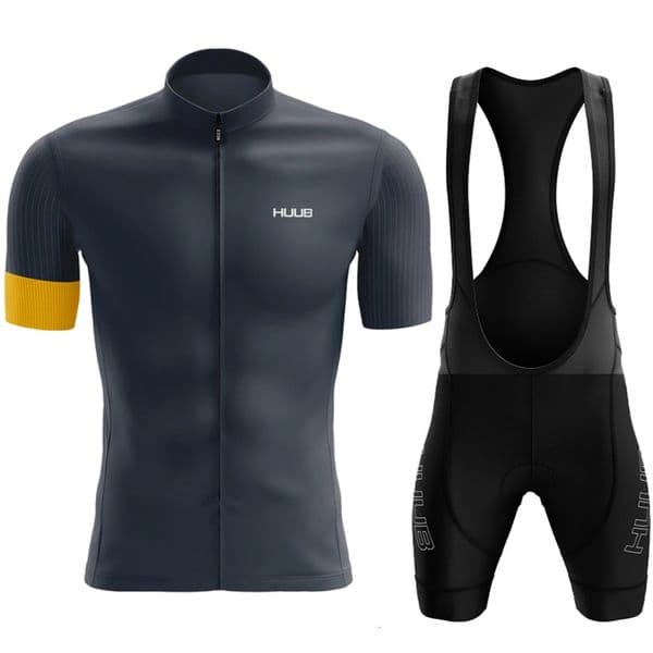 Gym Bag Gym Bag Sets HUUB Team Short Sleeve Cycling Set Bib Shorts Ropa Ciclismo Bicycle Clothing MTB Bike Jersey Rucksack Uniform Men Clothes 230313 Elite ruck