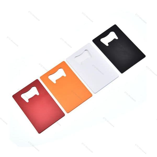Wallet Size Stainless Steel Opener 4 Colors Credit Card Beer Bottle Opener Business Card Bottle Openers