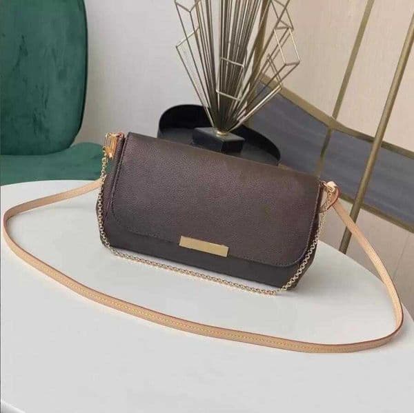 Luxury favorite mm designer crossbody bag leather brown handbag fashion women chain flap crossbody bag lady designers bags clutch strap M40718 high quality vintage