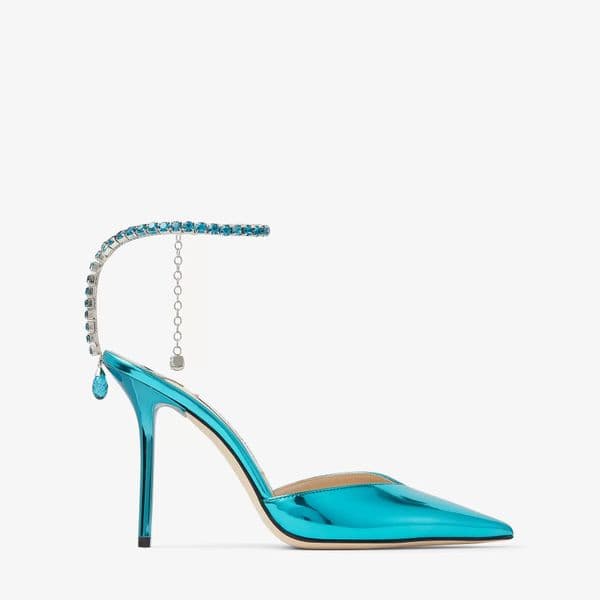 Women brand pump Sandals sexy high heels J-Shoes Seada Leather Pumps with Crystal Embellishment wedding party dress with box