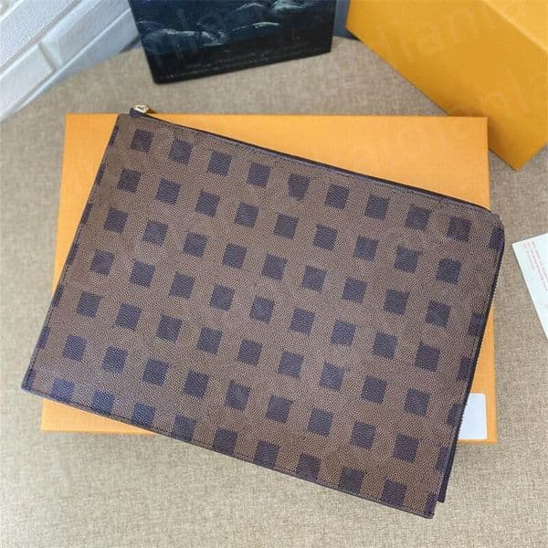 Designer Clutch Bags Travel Sleeve Laptop Tablet File Document Holder Portfolio Case Cover Accessoires With box