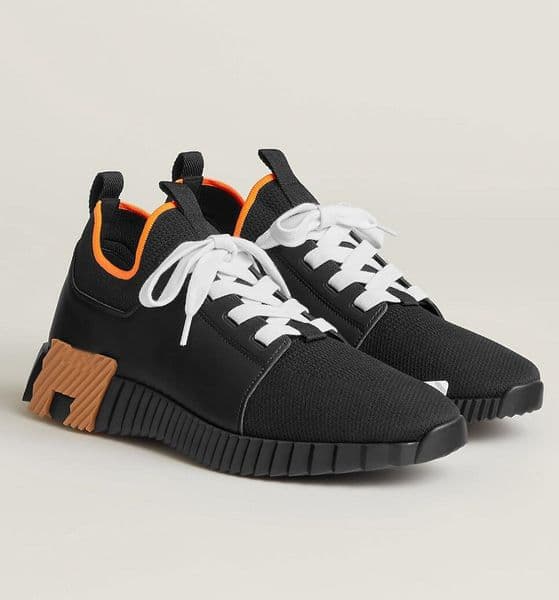 Depart Men Sneaker Shoes Rubber Sole Trainers Knit & Calfskin Mesh Leather Man Light Sole Footwear Party Wedding Discount Skateboard Walking