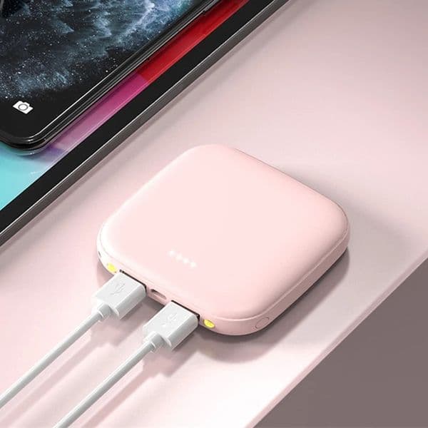 10000mAh Mini For phone S25 LED Powerbank 2 USB Portable Charger External Battery Pack Power Bank