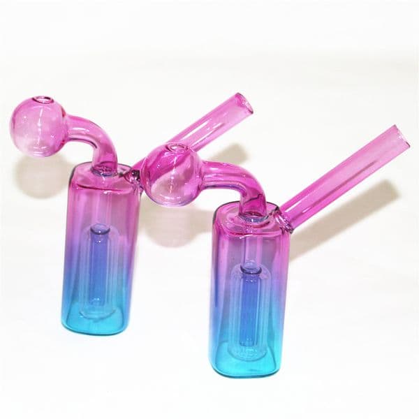 Glass Oil Burner Bong pipes thick hookah Ash Catcher Colorful pipe Nail Water bongs for smoking