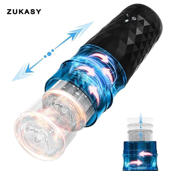 Masturbators Telescopic Rotation Male Masturbator Vagina Masturbation Equipment Sex Toys for Men Goods for Adult Piston Automatic Mastubator 230327