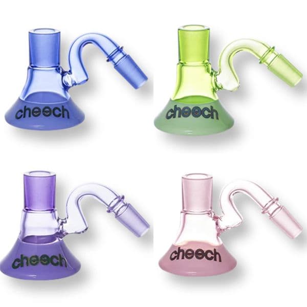 Vintage Cheech Ash catcher Glass Bong Water Hookah Smoking Pipes 14mm 18mm male Original Glass Factory can put customer logo by DHL UPS CNE