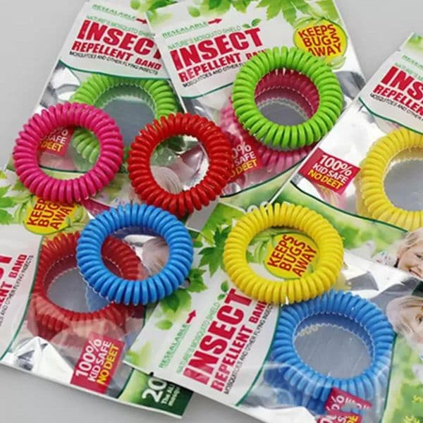 DHL Mosquito Repellent control Bracelet Elastic Coil Spiral Hand Wrist Band Telephone Ring Chain Anti-mosquito Bracelets Pest Control Wholesale