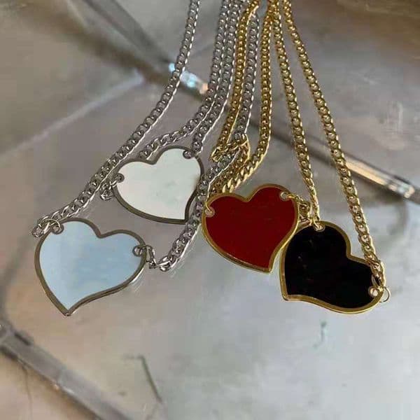Fashion Punk Style Street inverted triangle letter Chokers necklace men and women cold wind hip hop silver clavicle chain net red explosion high quality