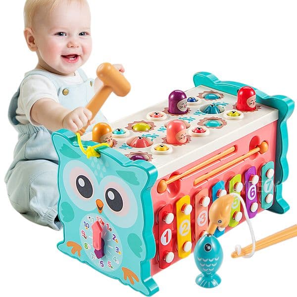 Blocks 8IN1 Baby Educational Toys Kids Learning Education Development Games Montessori Sensory Toy For Toddler 1 2 3 4 Years Gifts 230503