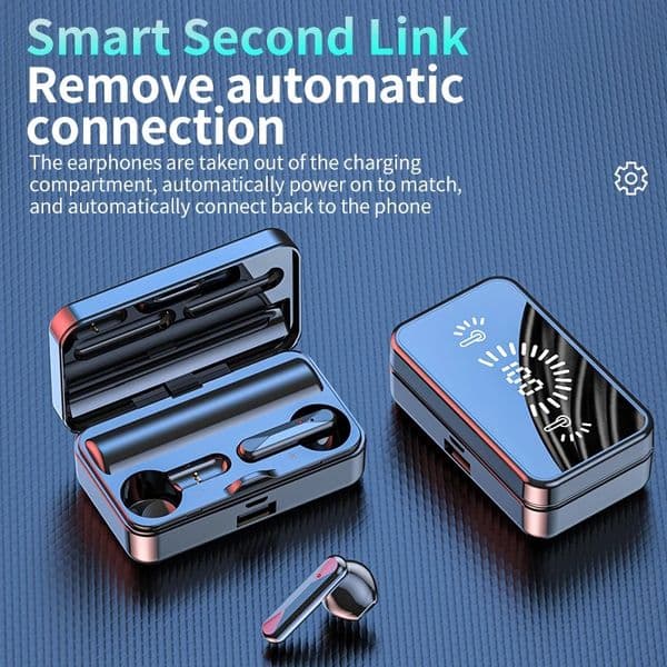 S20 TWS Fone Bluetooth 5.1 Wireless Headphones For 2000mAh Charging Box HIFI Stereo Sound Waterproof Sports Earphones