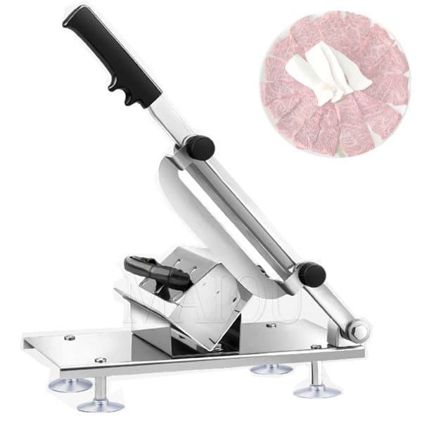 Manual Lamb Slicer Frozen Meat Slicer Slicing Machine Beef Herb Mutton Rolls Cutter Cutting Machines