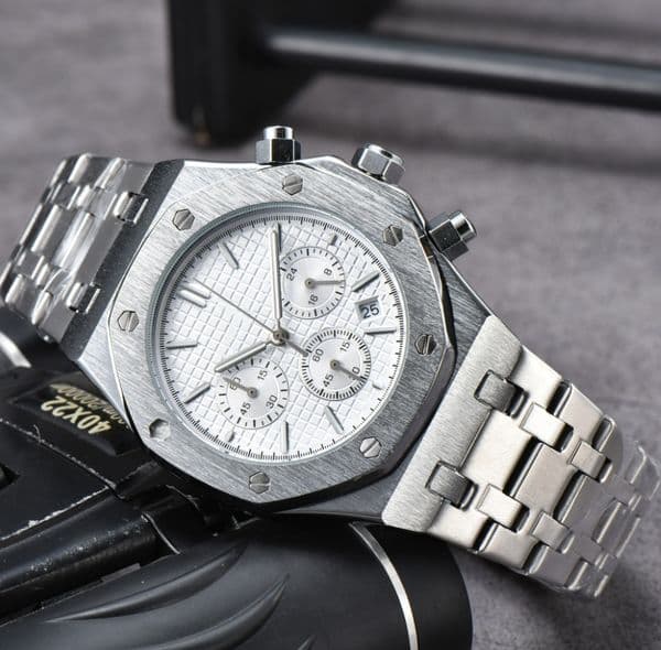 AAA New Fashion watch Mens Automatic Quartz Movement Waterproof High Quality Wristwatch Hour Hand Display Metal Strap Simple Luxury Popular Watch dhgate