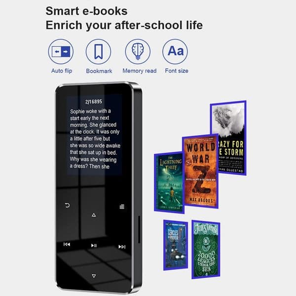 2026 New New outdoor Inch Touch Screen Mp3 Mp4 Hifi Music Player Bluetooth Supports Card E Book Portable Student Walkman Outdoor With FM Radio Free Shipping Shi