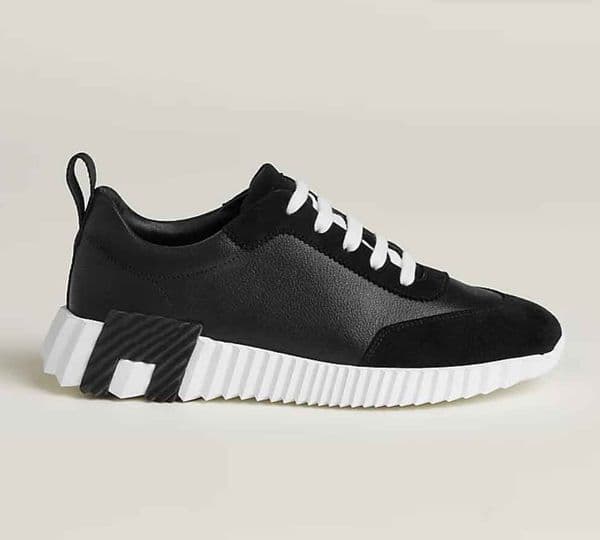 BouncSNEAKER Mens Casual Shoes White Blk Calfskin Leather Summer Walk Sneakers Low Top Le Up Ruer Soles Light Trainers With Box 38-46 J260324