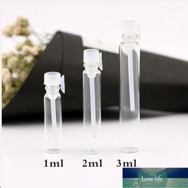 perfume Small bottles Glass Vial with test stick Mini Perfume Sample Vial Glass Test Empty Refillable Bottles 1ML 1CC 2ML 2CC 3ML 3CC