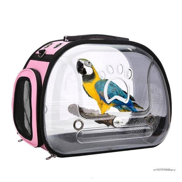 s Breathable Bird Bag Backpack Portable Parrot Transparent Cage Pet Travel Box Cage Big Large Birds Outdoor House Parrots 230516