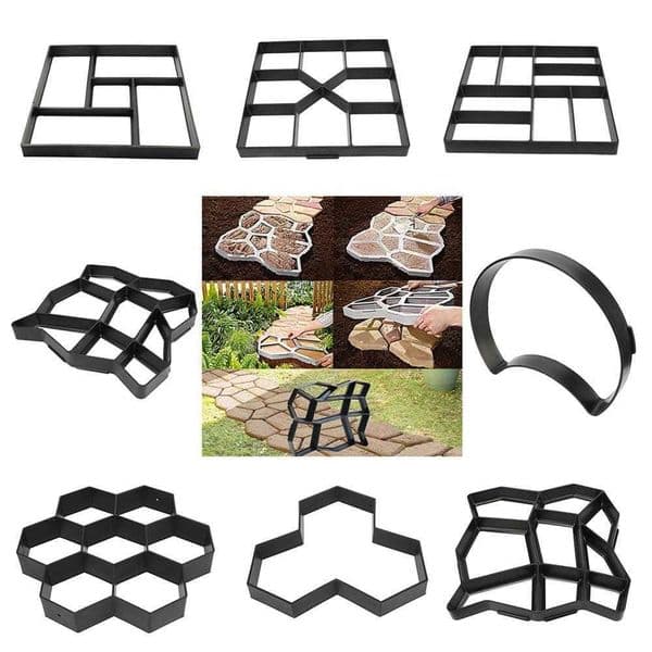 2026 New Other Supplies Mould Home Garden Floor Road Concrete Stepping Stone Path Mold Patio Maker Reusable DIY Plastic Paving Tool L260524