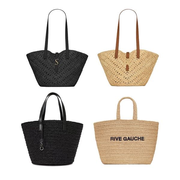 Vintage large travel basket Beach designers bag mens luxury clutch Rive Gauche shopping handbag pochette Womens Crossbody Shoulder Bag weekend tote hand bags