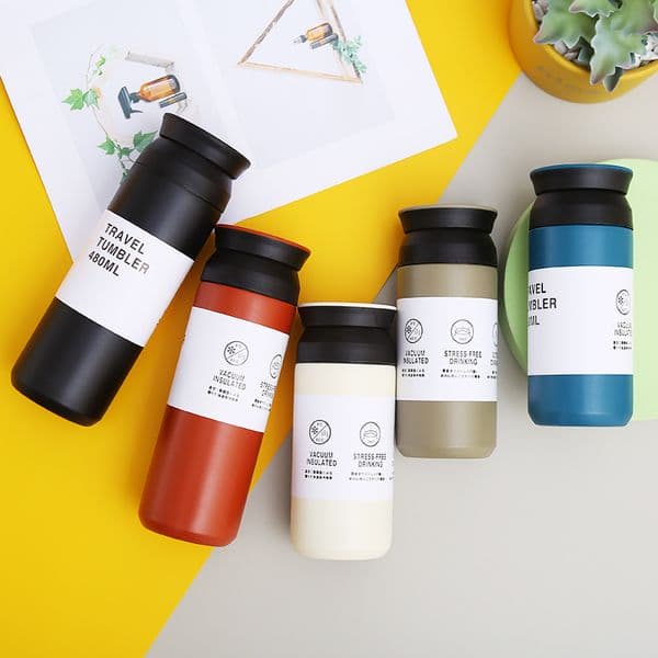 ZL0962-1 Double-Layer Insulated Stainless Steel Mug - 480ml Capacity Customizable Vacuum-Insulated Thermal Sublimation Reusable Car Cup M260209