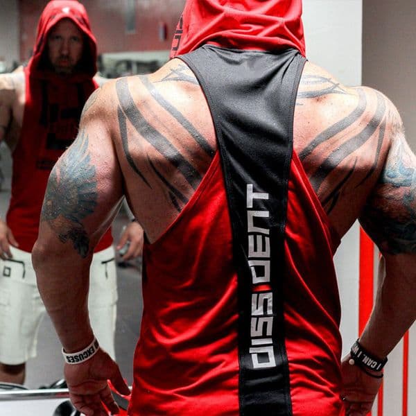 Men's Tank Tops Summer Bodybuilding Tank Top with hooded Mens Gyms Clothing Fitness Mens Sleeveless Vests Cotton Singlets Muscle Sports vest 230522