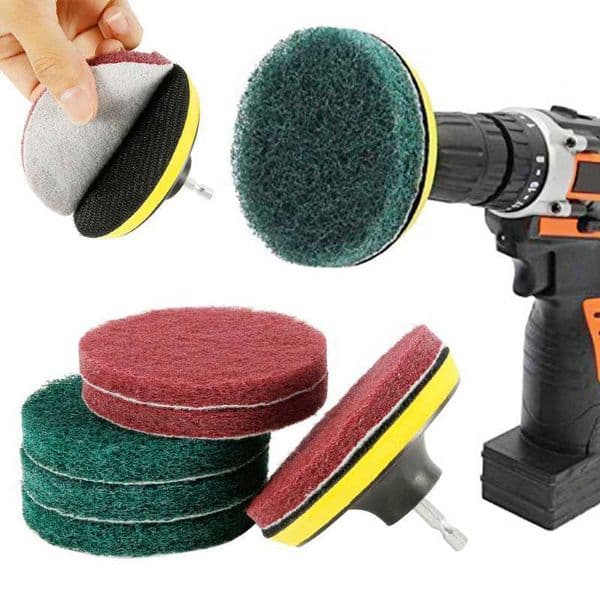 Brushes 4 Inch Drill Power Brush Tile Scrubber Scouring Pads Kit Household Cleaning Tool For Bathroom Floor Tub Polishing Pad G230523 B2