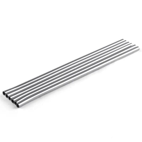 Reusable stainless steel straight bent drinking straw durable metal straws bar family kitchen accessory for 15oz 20oz sublimation straights tumbler FY4703