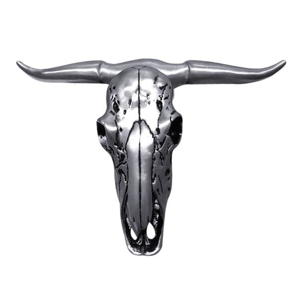 2026 new Outdoor Gadgets Camping Survival Cow Skull Folding Cutter Faux Taxidermy Carved Texas Longhorn Car Decoration Belt Buckle Pendant T