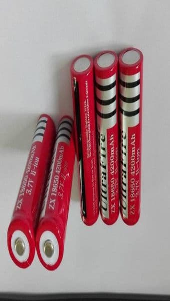 18650 37V 4200mAh rechargeable liion battery for Led flashlight Torch batery litio battery6658089