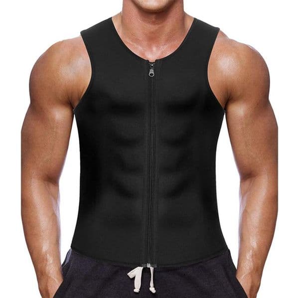 Men Waist Trainer Vest for Neoprene Corset Body Tummy Shaper Zipper Shapewear Sauna Slimming Shirt263D
