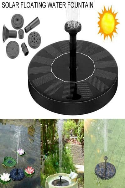 Solar Powered Floating Pump Water Fountain Birdbath Home Pool Garden Decor AS01A1 Solar Fountain DC Brushless Water Pump255P