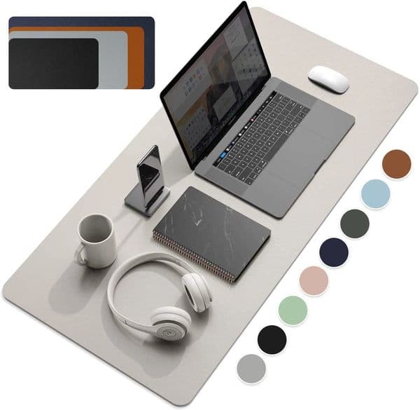 Mouse Pads Wrist Rests Large Size Office Desk Protector Mat PU Leather Waterproof Pad Desktop Keyboard Gaming Mousepad PC Accessories 231130