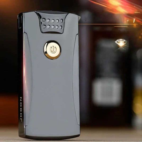JOBON Smart Touch Sensing Electric Pulse USB Lighter Plasma Double Arc Metal Outdoor Windproof Portable Men's Gift