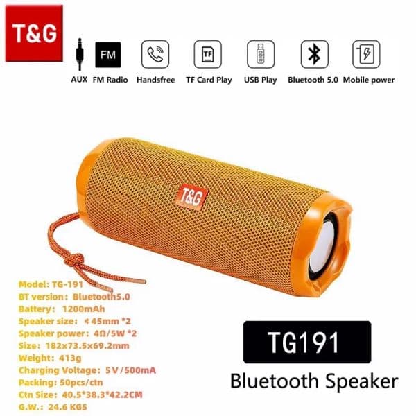 Portable Outdoor Bluetooth TWS True Wireless Speakers Waterproof Household Loud Subwoofer Stereo Surround Support FM
