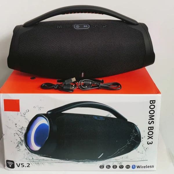 Cell Phone Speakers 100W High-Power Bluetooth Speaker Portable Outdoor Subwoofer 3D Stereo Surround Sound Column Music Center RGB Light Bounce Box 231206