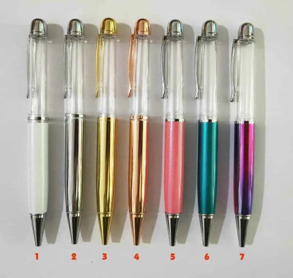 wholesale wholesale Fillable big thicker empty tube glitter floated churry pen paillette quicksand herbarium oil 3D DIY Building your favorite Liquid sand pens