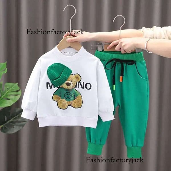 Designer Baby Girls Boys Clothing Sets Kids Casual Clothing Spring Winter Kids Vacation Wear Cartoon Long Sleeve