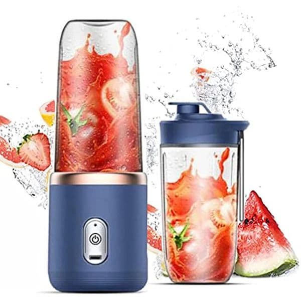 Fruit Vegetable Tools 6 Blades Juicer Cup 400ML USB Smoothie Blender Mini Charging Squeezer Food Mixer Ice Crusher Portable Wireless Juicers 231216