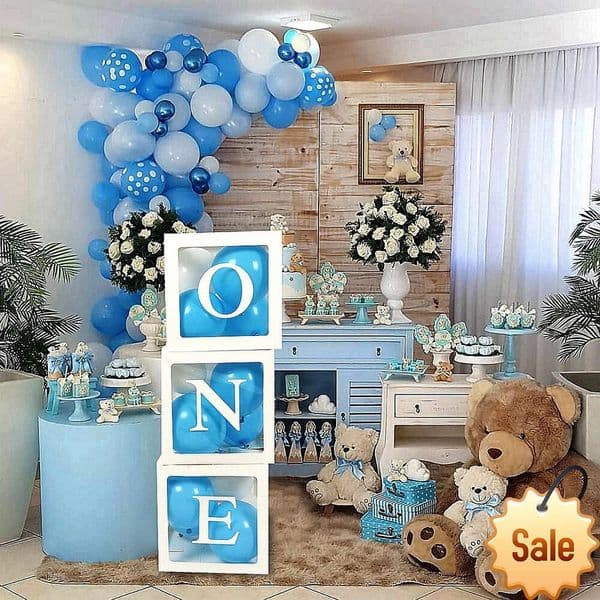 perfume 2026 Baby cologne Shower Decoration Transparent Name Balloon Box Frist 1St Birthday Boy Girl Babyshower Gender Reveal Baptism Decor Party Favor Holiday