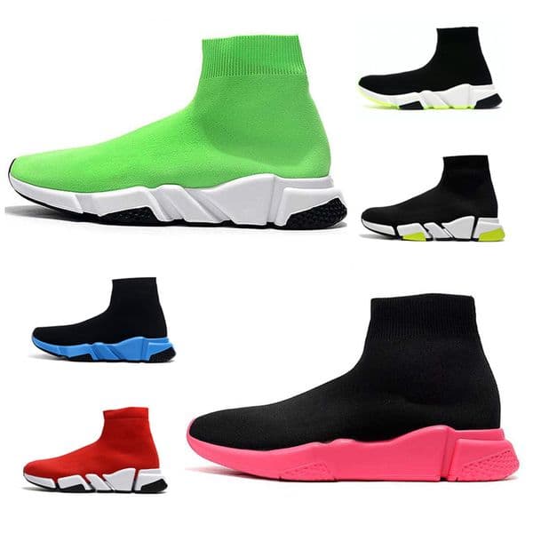 booties boots boots trainers speeds 2.0 V2 shoes Platform sneaker men women tripler S Paris Socks boots All Black White blue Light Sliver Brown Ruby Luxury designer