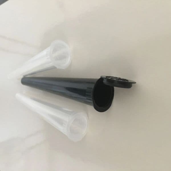 wholesale Preroll tubes empty 18x110mm plastic children resistant pop top pre roll cone tube bottle packaging LL