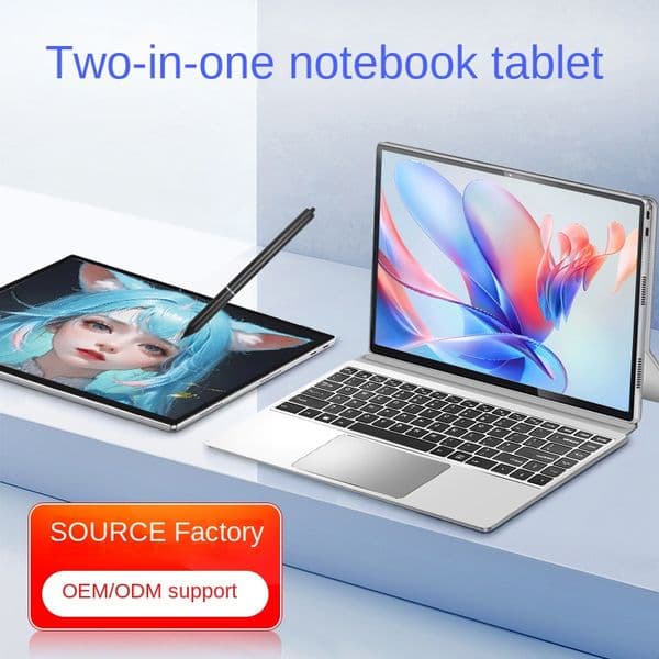 2023 new touch screen laptop tablet 2in1 office design learning book wholesale