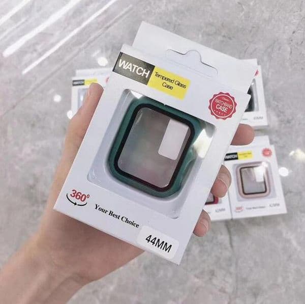 3D 9H Full Screen Protector case iWatch 38mm 42 mm 40mm 44mm 41mm 45mm 49mm Bumper Frame PC Hard Cases With Tempered Glass Film For Apple Watch 8 7 6 5 4 3 2 1 360 Cover