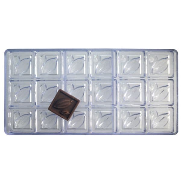 Baking Moulds with packaging boxes lattice Chocolate Mold transparent hard plastic Candy mould food grade Mushroom Bar Molds for PolkaDot Package Box JL1431